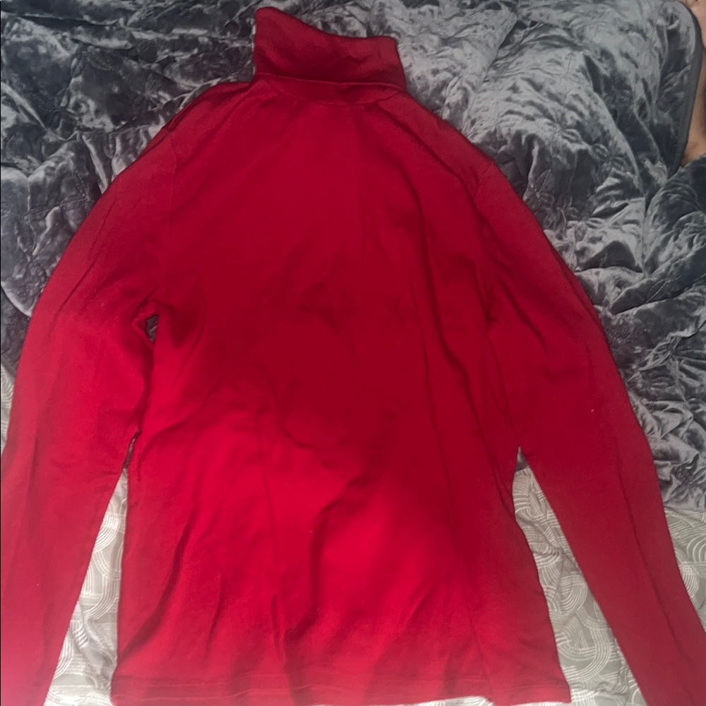 Time and Tru Red Long Sleeve Tee